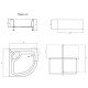 Душевой поддон Lidz KAPIELKA ST90x90x41 Душевой поддон Lidz KAPIELKA ST90x90x41