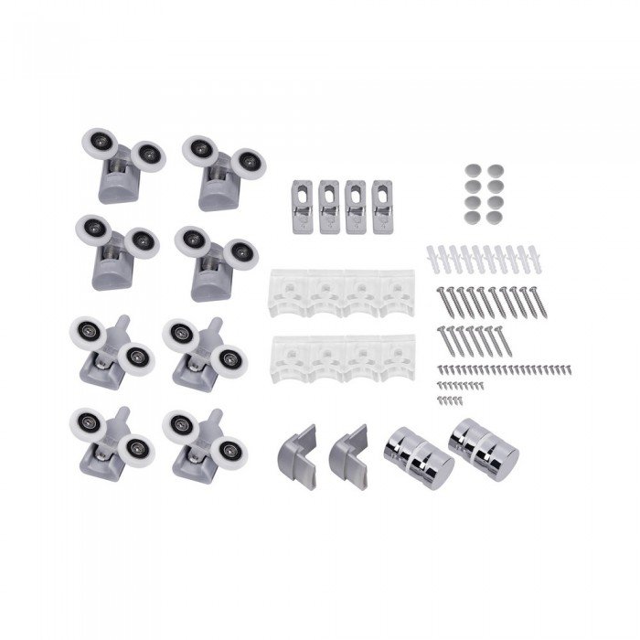 Lidz Latwa SC90x90.SAT.MID.FR Душевая кабина полукруглая, стекло Frost 4 мм + Lidz Душевой поддон KAPIELKA ST90x90x26, с панелью