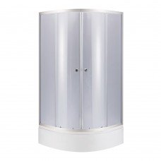 Lidz Latwa SC90x90.SAT.MID.GR Душевая кабина полукруглая, стекло тон. 4 мм + Lidz Душевой поддон KAPIELKA ST90x90x26, с панелью Lidz Latwa SC90x90.SAT.MID.GR Душевая кабина полукруглая, стекло тон. 4 мм + Lidz Душевой поддон KAPIELKA ST90x90x26, с панелью