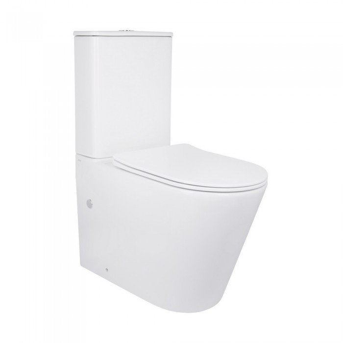 Унітаз-компакт Qtap Scorpio безободковий Ultra Quiet з сидінням Soft-close QT14226088AW