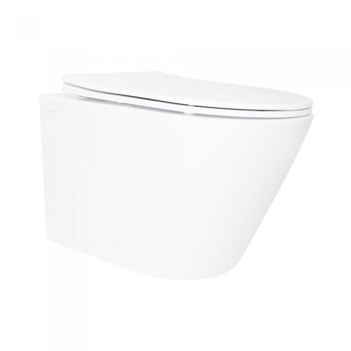Унітаз підвісний Qtap Swan безободковий Ultra Quiet з сидінням Soft-close QT16335179W
