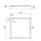 Lidz Душевой поддон KAPIELKA ST80x80х14 низкий квадратный, диаметр слива 52 мм Lidz Душевой поддон KAPIELKA ST80x80х14 низкий квадратный, диаметр слива 52 мм