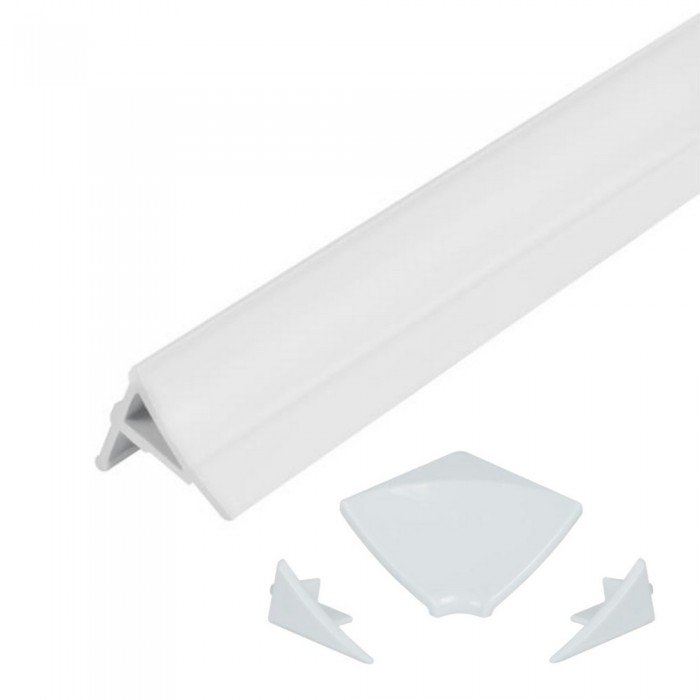 Набір декоративні планки для піддону та ванни (2x2м) + з'єднання + 2 ковпачки Qtap WCS032