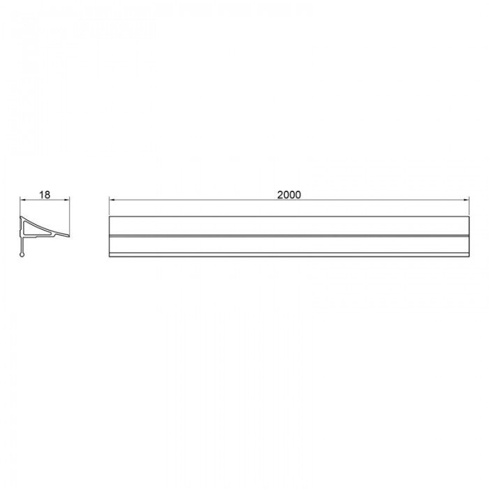 Набір декоративні планки для піддону та ванни (2x2м) + з'єднання + 2 ковпачки Qtap WCS032