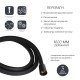 Шланг для ручного душу Qtap Hadice 1600 мм прямоугольний QTHADPVCSQ160B Black Matt Шланг для ручного душу Qtap Hadice 1600 мм прямоугольний QTHADPVCSQ160B Black Matt