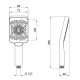 Qtap Rucni Лійка для ручного душу 145x90 мм прямокутна QTRUCA145S1GRP Graphite Qtap Rucni Лійка для ручного душу 145x90 мм прямокутна QTRUCA145S1GRP Graphite