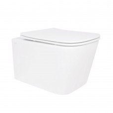 Унитаз подвесной Qtap Crow безободковый с сиденьем Soft-close QT05335171W Унитаз подвесной Qtap Crow безободковый с сиденьем Soft-close QT05335171W