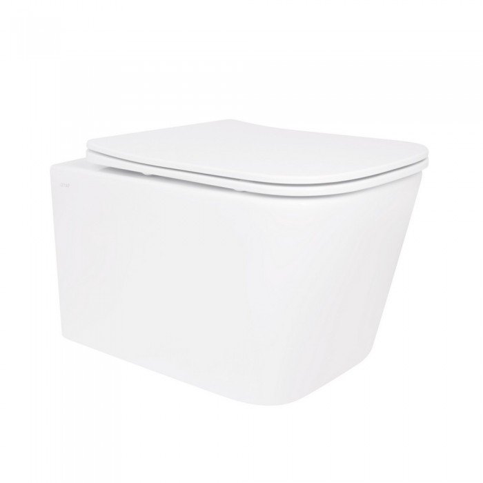 Унитаз подвесной Qtap Crow безободковый с сиденьем Soft-close QT05335171W Унитаз подвесной Qtap Crow безободковый с сиденьем Soft-close QT05335171W