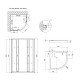 Душевая кабина Lidz Latwa SC90x90.SAT.LOW.GR, стекло тон. 4 мм + Lidz Душевой поддон KAPIELKA ST90x90x15 Душевая кабина Lidz Latwa SC90x90.SAT.LOW.GR, стекло тон. 4 мм + Lidz Душевой поддон KAPIELKA ST90x90x15