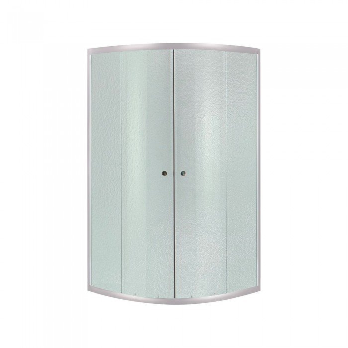 Душова кабіна Lidz Latwa SC80x80.SAT.LOW.FR, скло Frost 4 мм + Lidz Душовий піддон KAPIELKA ST80x80x15