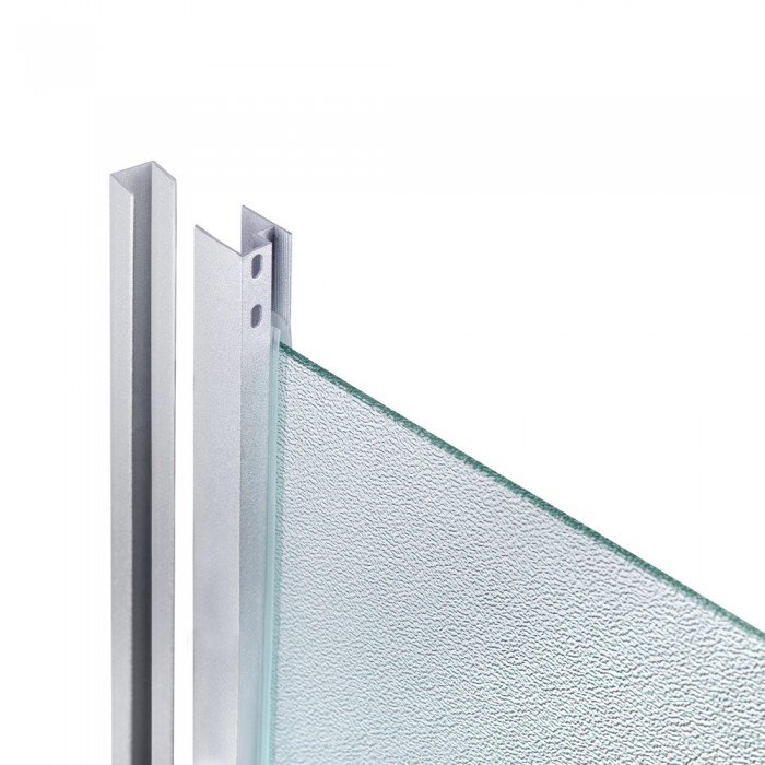 Душова кабіна Lidz Latwa SC80x80.SAT.LOW.FR, скло Frost 4 мм + Lidz Душовий піддон KAPIELKA ST80x80x15