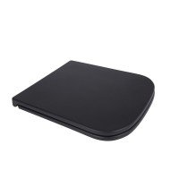 Qtap Сиденье для унитаза (Tern) 435x345x55 мм, Matt Black, с микролифтом, Slim Duroplast, Quick Release QT99HY2322MB