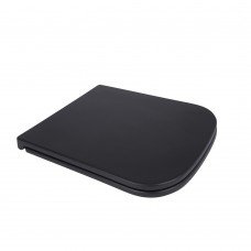 Qtap Сиденье для унитаза (Tern) 435x345x55 мм, Matt Black, с микролифтом, Slim Duroplast, Quick Release QT99HY2322MB