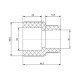 Муфта PPR Blue Ocean 63х32 редукционная
