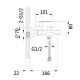 Змішувач для ванни Lidz Latwa 006 (з душовим гарнітуром) (k35) LDLAT006BLA45419 Black Змішувач для ванни Lidz Latwa 006 (з душовим гарнітуром) (k35) LDLAT006BLA45419 Black