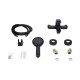 Змішувач для ванни Lidz Latwa 006 (з душовим гарнітуром) (k35) LDLAT006BLA45419 Black Змішувач для ванни Lidz Latwa 006 (з душовим гарнітуром) (k35) LDLAT006BLA45419 Black
