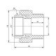 Муфта PPR Blue Ocean 75х2" 1/2 ВР