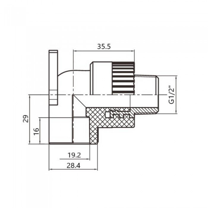 Кутик PPR Thermo Alliance настінний 20х1/2" ВР