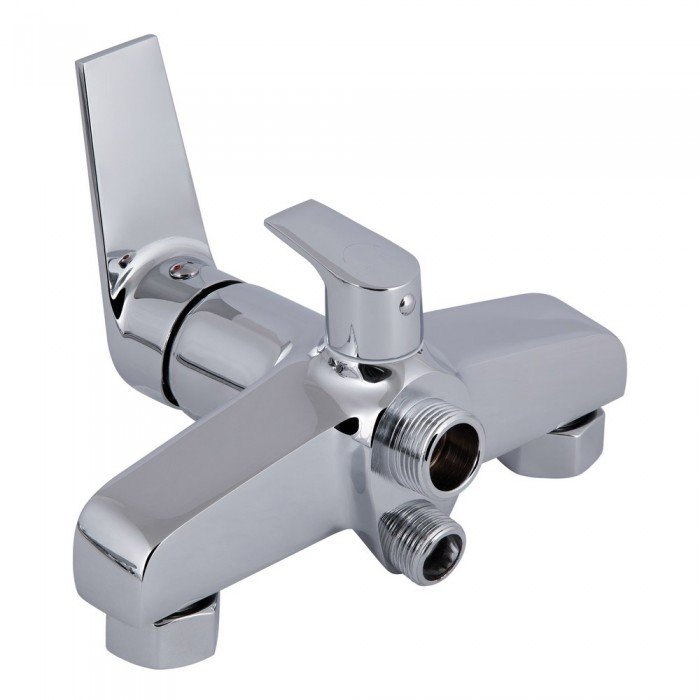 Смеситель для ванны Qtap Stenava New с поворотным изливом (c душевым гарнитуром) QTSTE2601CRM45536 Chrome Смеситель для ванны Qtap Stenava New с поворотным изливом (c душевым гарнитуром) QTSTE2601CRM45536 Chrome