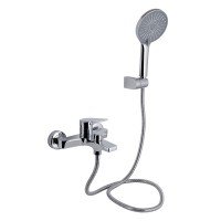 Смеситель для ванны Qtap Stenava New (c душевым гарнитуром) QTSTE259CRM45537 Chrome