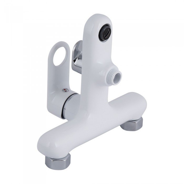 Смеситель для ванны Qtap Jay (c душевым гарнитуром) QTJAY259CRW45553 Chrome/White Смеситель для ванны Qtap Jay (c душевым гарнитуром) QTJAY259CRW45553 Chrome/White