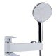 Смеситель для ванны Qtap Jay с поворотным изливом (c душевым гарнитуром) QTJAY260CRW45554 Chrome/White Смеситель для ванны Qtap Jay с поворотным изливом (c душевым гарнитуром) QTJAY260CRW45554 Chrome/White