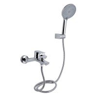 Смеситель для ванны Qtap Leo New (c душевым гарнитуром) QTLEO259CRM45563 Chrome Смеситель для ванны Qtap Leo New (c душевым гарнитуром) QTLEO259CRM45563 Chrome