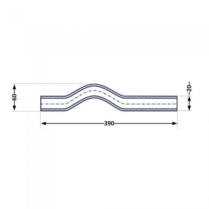Обвод длинный PPR Blue Ocean 20