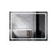 Зеркало Qtap Mideya 900х700 с LED-подсветкой Touch, с антизапотеванием, с диммером QT2078NCF9070W