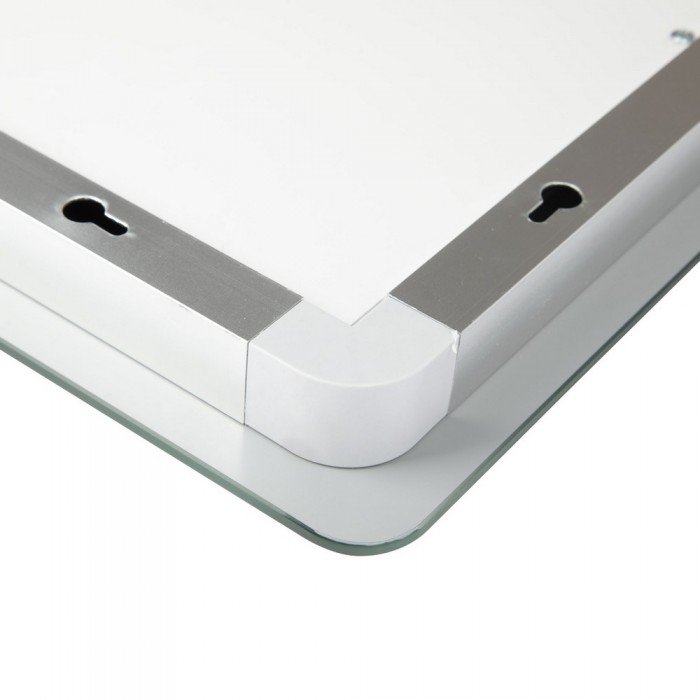 Зеркало Qtap Mideya 800x800 с LED-подсветкой Touch, с антизапотеванием, диммером QT2078NCF8080W