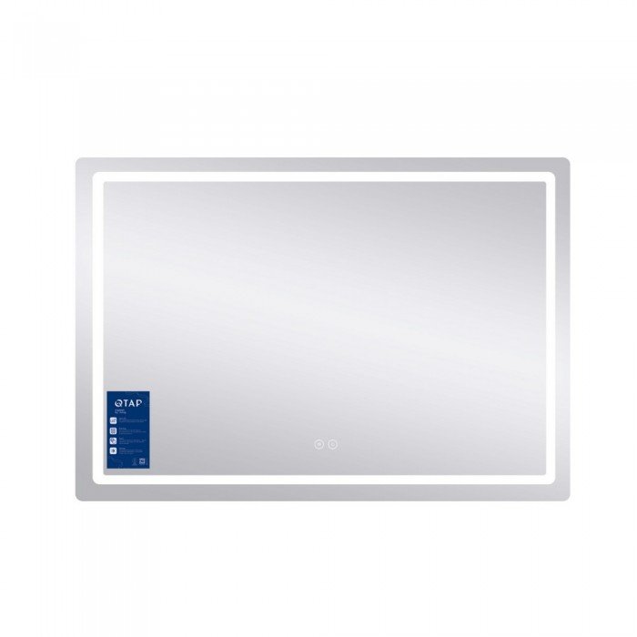 Зеркало Qtap Mideya 1000х700 с LED-подсветкой Touch, с антизапотеванием, диммером QT2078NCF10070W