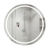 Дзеркало Qtap Mideya R800 з LED-підсвічуванням Touch, з антизапотіванням, димером QT2078NCR8080W