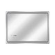 Зеркало Qtap Mideya 800х600 с LED-подсветкой Touch, с антизапотеванием, с часами, диммером QT2078NCF8060W