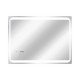 Зеркало Qtap Mideya 800х600 с LED-подсветкой Touch, с антизапотеванием, с часами, диммером QT2078NCF8060W