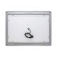 Зеркало Qtap Mideya 800х600 с LED-подсветкой Touch, с антизапотеванием, с часами, диммером QT2078NCF8060W