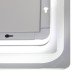 Зеркало Qtap Mideya 800х600 с LED-подсветкой Touch, с антизапотеванием, с часами, диммером QT2078NCF8060W