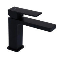 Змішувач для раковини Qtap Gemini QTGEM270BLM45674 Black Matt