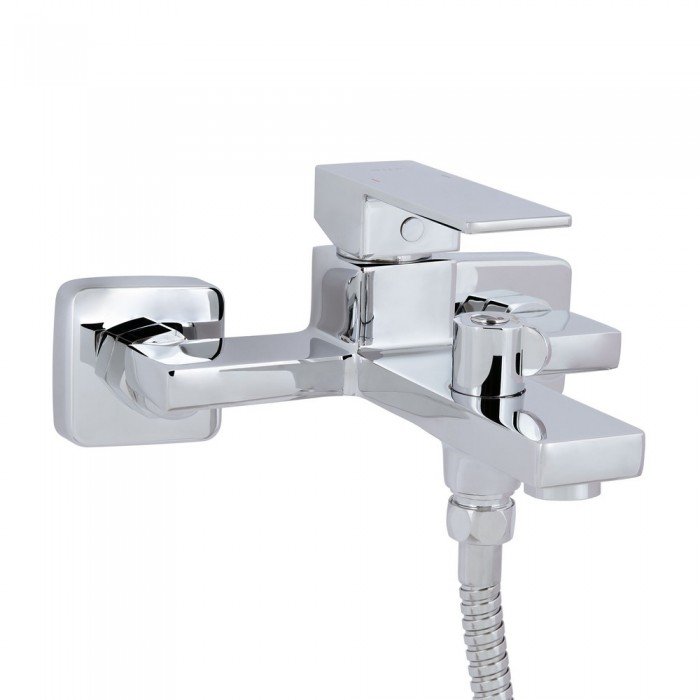 Смеситель для ванны Qtap Gemini (c душевым гарнитуром) QTGEM259CRM45681 Chrome Смеситель для ванны Qtap Gemini (c душевым гарнитуром) QTGEM259CRM45681 Chrome