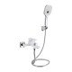 Смеситель для ванны Qtap Gemini (c душевым гарнитуром) QTGEM259CRW45683 Chrome/White Смеситель для ванны Qtap Gemini (c душевым гарнитуром) QTGEM259CRW45683 Chrome/White