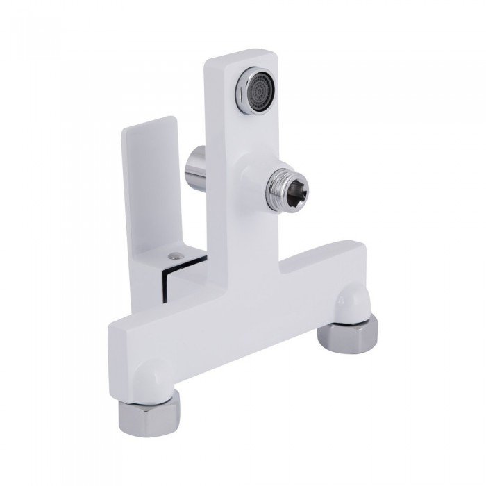 Смеситель для ванны Qtap Gemini (c душевым гарнитуром) QTGEM259CRW45683 Chrome/White Смеситель для ванны Qtap Gemini (c душевым гарнитуром) QTGEM259CRW45683 Chrome/White