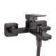 Смеситель для ванны Qtap Gemini (c душевым гарнитуром) QTGEM259GMB45684 Gunmetal Black PVD Смеситель для ванны Qtap Gemini (c душевым гарнитуром) QTGEM259GMB45684 Gunmetal Black PVD
