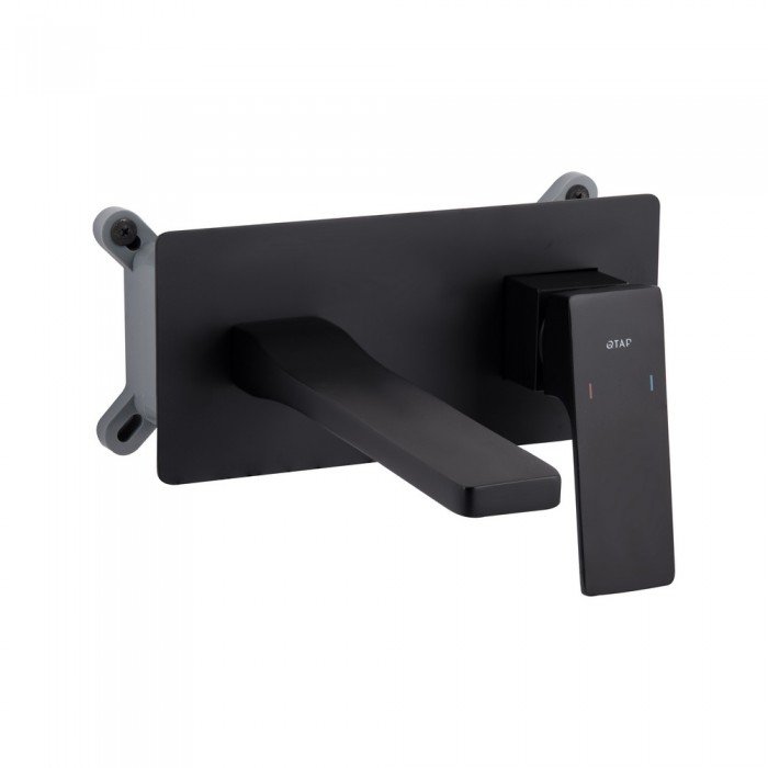 Смеситель для раковины Qtap Gemini скрытого монтажа QTGEM273BLM45694 Black Matt Смеситель для раковины Qtap Gemini скрытого монтажа QTGEM273BLM45694 Black Matt