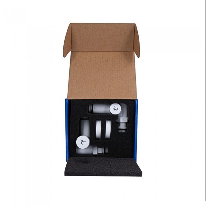 Комплект кранов Thermo Alliance Standart 1/2" белый, для полотенцесушителя угловой SF395W15HEW