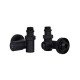 Комплект кранов Thermo Alliance Standart 1/2" черный, для полотенцесушителя угловой SF395W15HEB
