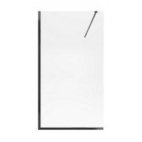 Душевая перегородка Qtap Walk-In Standard BLM201.C8 100х200 см, стекло Clear 8 мм, покрытие CalcLess