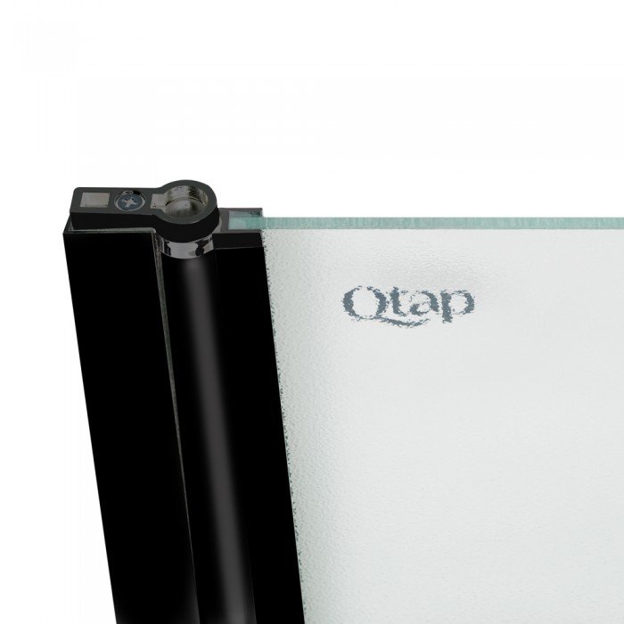 Штора на ванну Qtap Standard BLM407513APL скло Pear 6 мм, 75х140 см, ліва