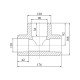 Тройник PPR Blue Ocean 110х90х110 редукционный