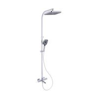 Душевая система универсальная Qtap Swan Cascada термостатическая на три потребителя (с изливом) QTSWA112CRM45902 Chrome