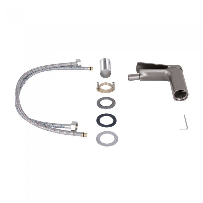 Смеситель для биде Qtap Slavonice QTSLA255GMB45923 Gunmetal Black PVD