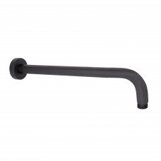 Кронштейн для верхнього душу Qtap Trubice 400 мм округлий QTTRU120BLM45927 Black Matt
